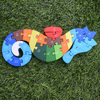 Animal Puzzle (Lion, Giraffe, Hippocampus, Fish)
