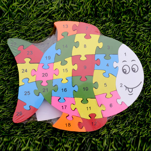 Animal Puzzle (Lion, Giraffe, Hippocampus, Fish)