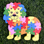 Animal Puzzle (Lion, Giraffe, Hippocampus, Fish)