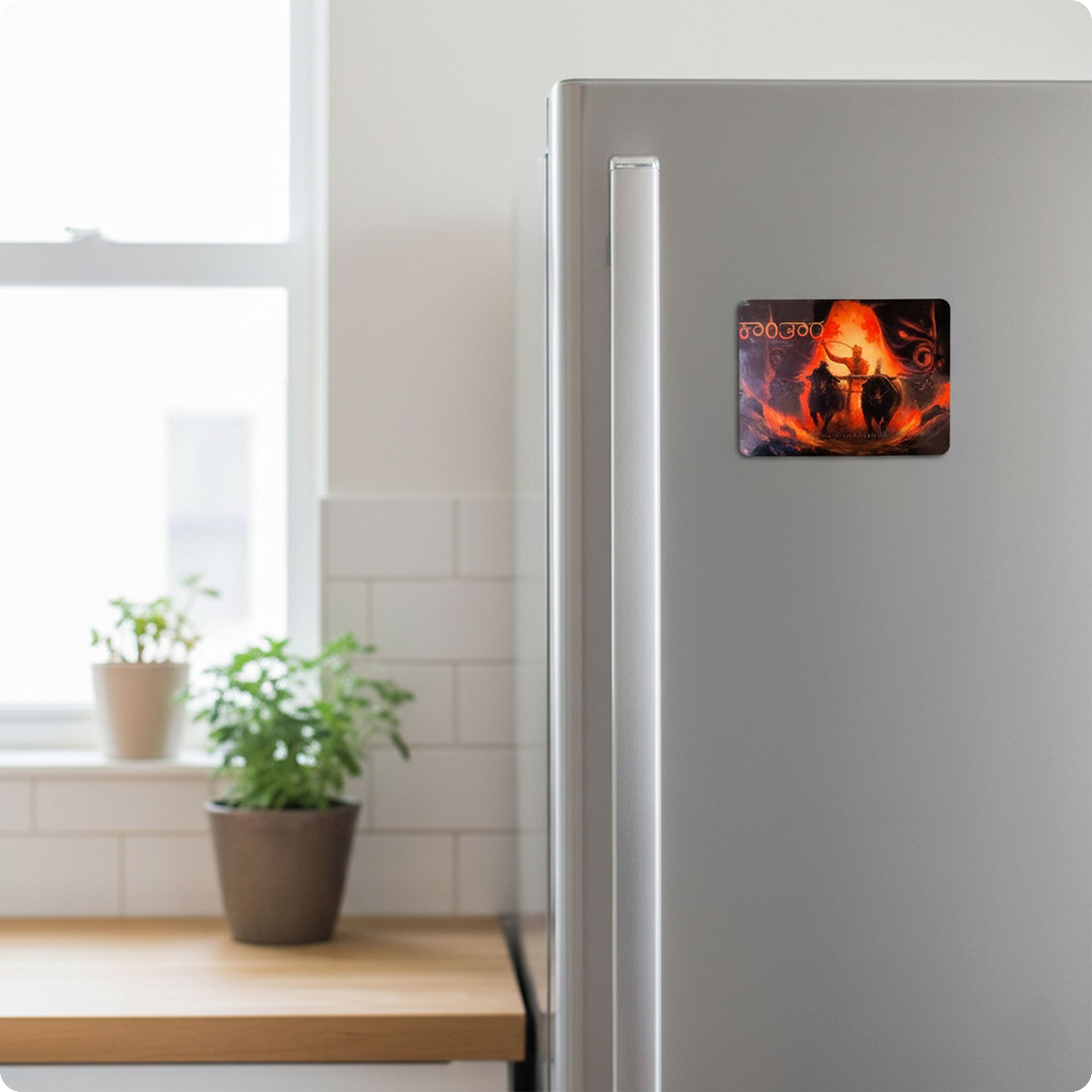 Kantara Hero Fridge Magnet &  Guardian Warrior Keychain