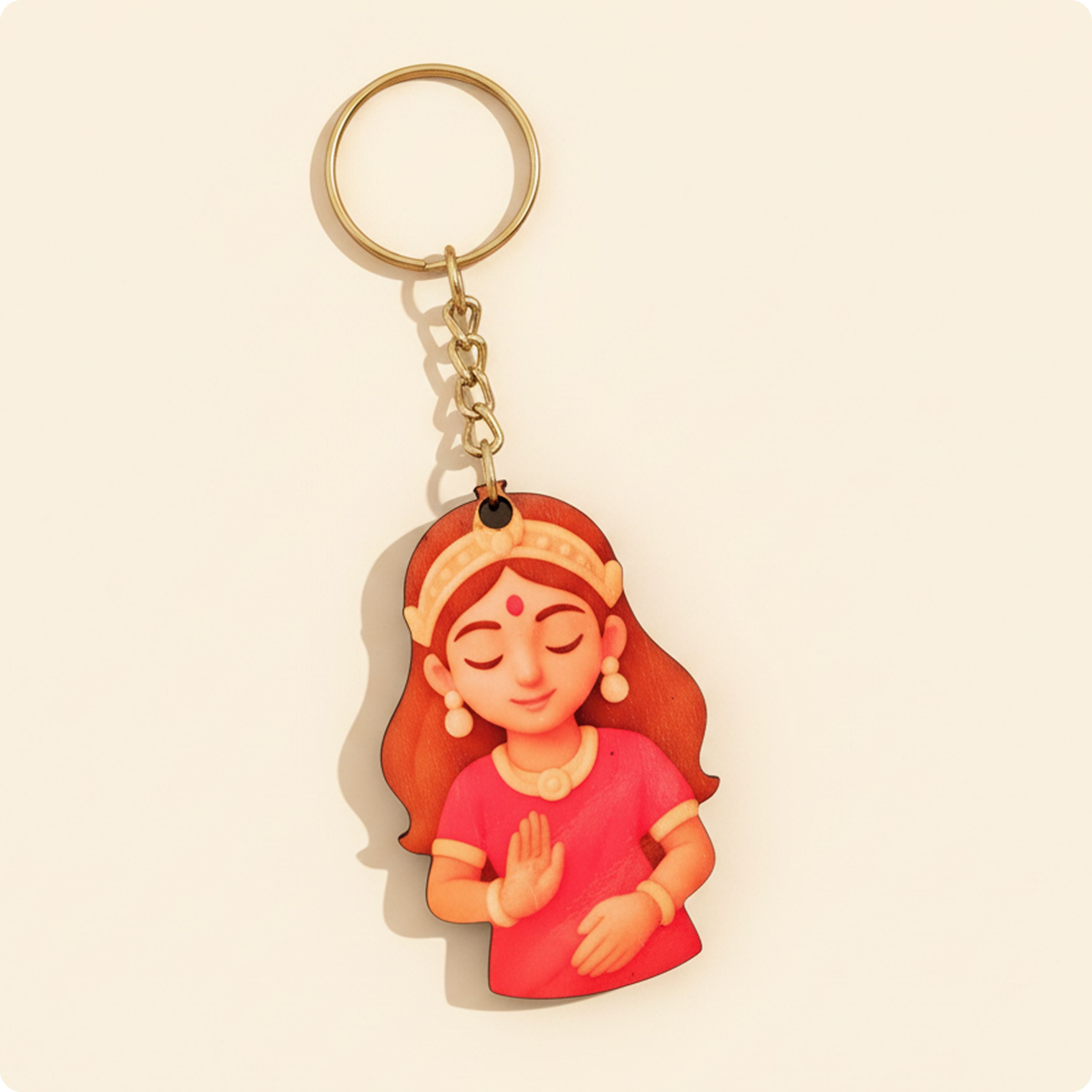 Kantara Guardian Warrior Keychain & Kanakavathi Keychain