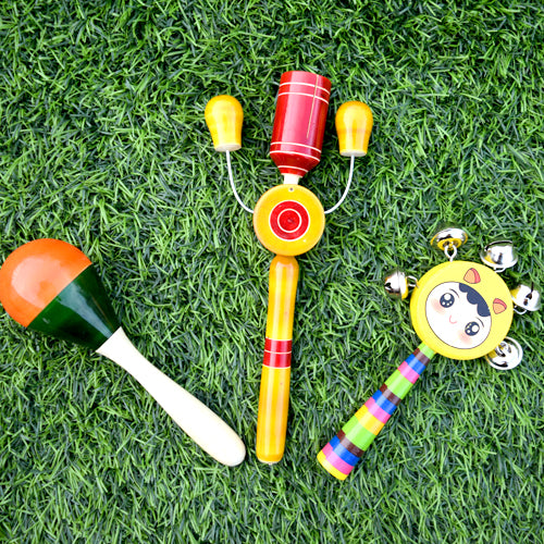 3 Rattle Set TIC TIC + Baloon Rattle+4 Bell