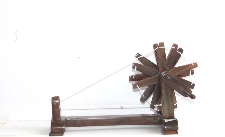 Wooden Charaka / Spin Wheel Showpiece image 0